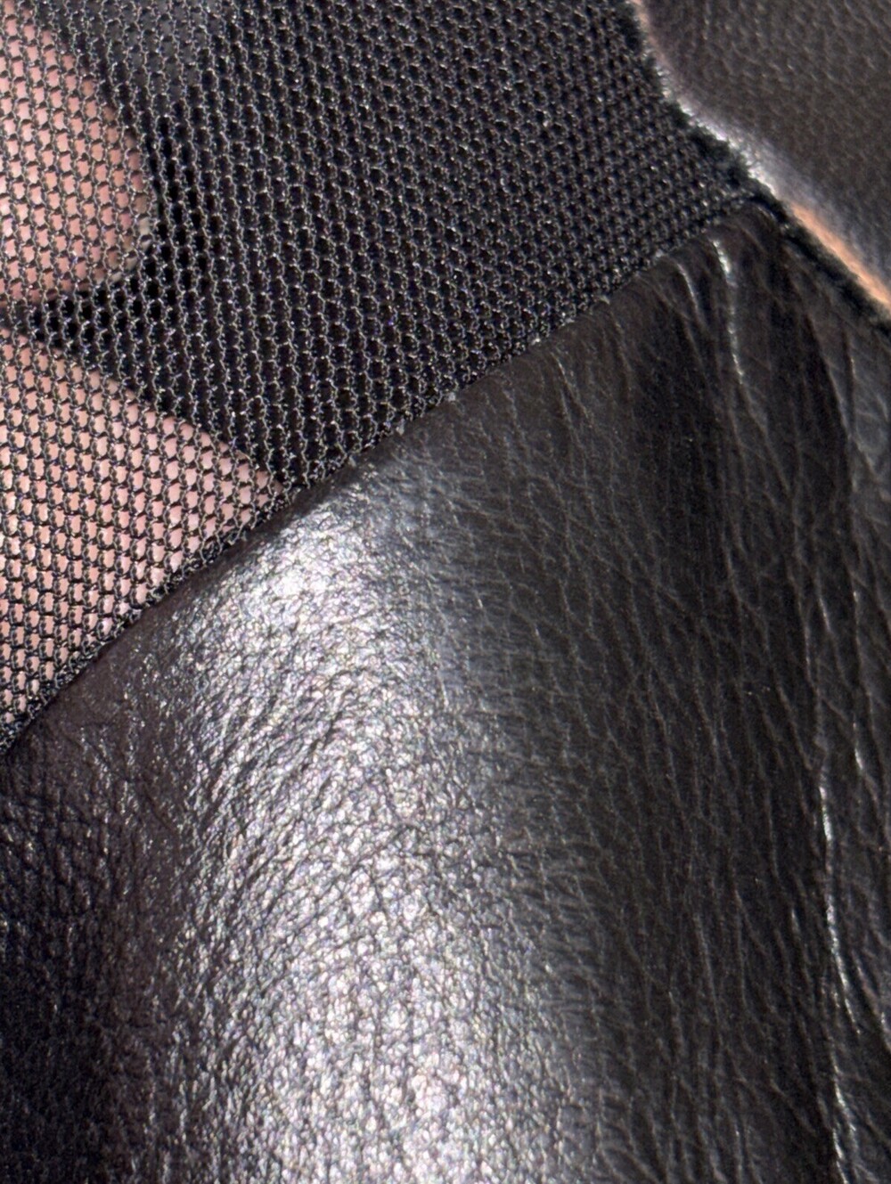 Milly Black Lambskin Trim With‎ Faux Metallic Fabric Size 8 Made In USA - Picture 9 of 16